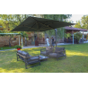 Ombrellone a palo laterale Peter Q300x300 cm Made in Italy