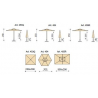 Ombrellone a palo centrale Trend Made in Italy Q200x200 cm