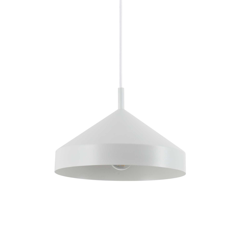 Lampada a Sospensione Yurta SP1 D30 Bianco Ideal Lux - Design Moderno