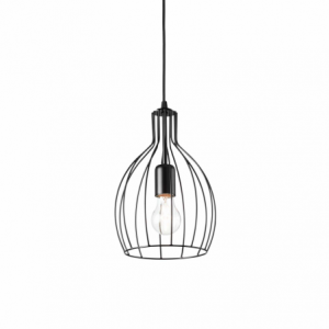 Lampada A Sospensione Ampolla-2 Sp1 Nero Ideal-Lux