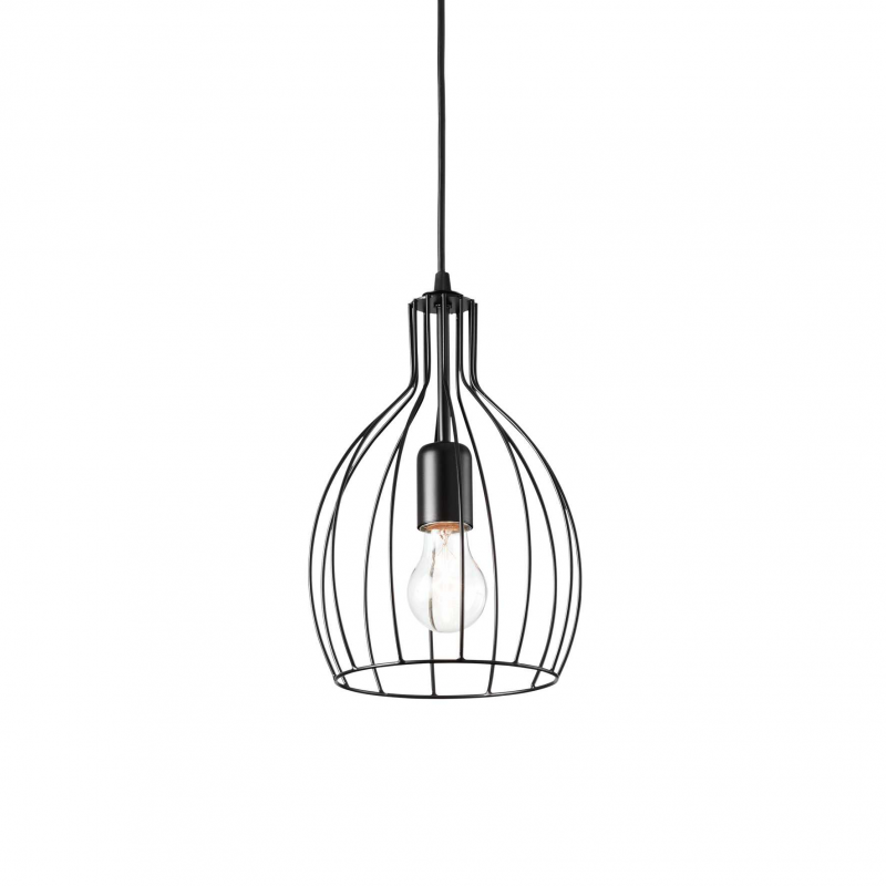Lampada A Sospensione Ampolla-2 Sp1 Nero Ideal-Lux