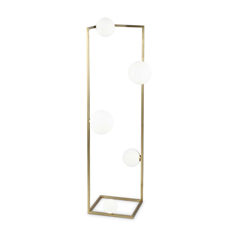 Lampada Da Terra Angolo Pt5 Ottone Ideal-Lux
