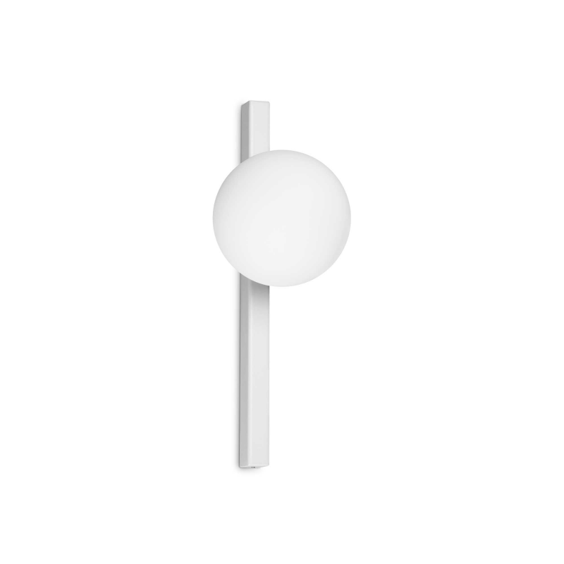 Lampada Da Parete Binomio Ap1 Bianco Ideal-Lux
