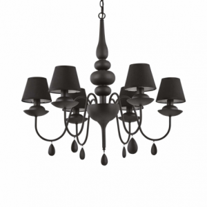 Lampada A Sospensione Blanche Sp6 Nero Ideal-Lux