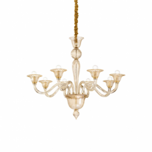 Lampada A Sospensione Brigitta Sp8 Ambra Ideal-Lux