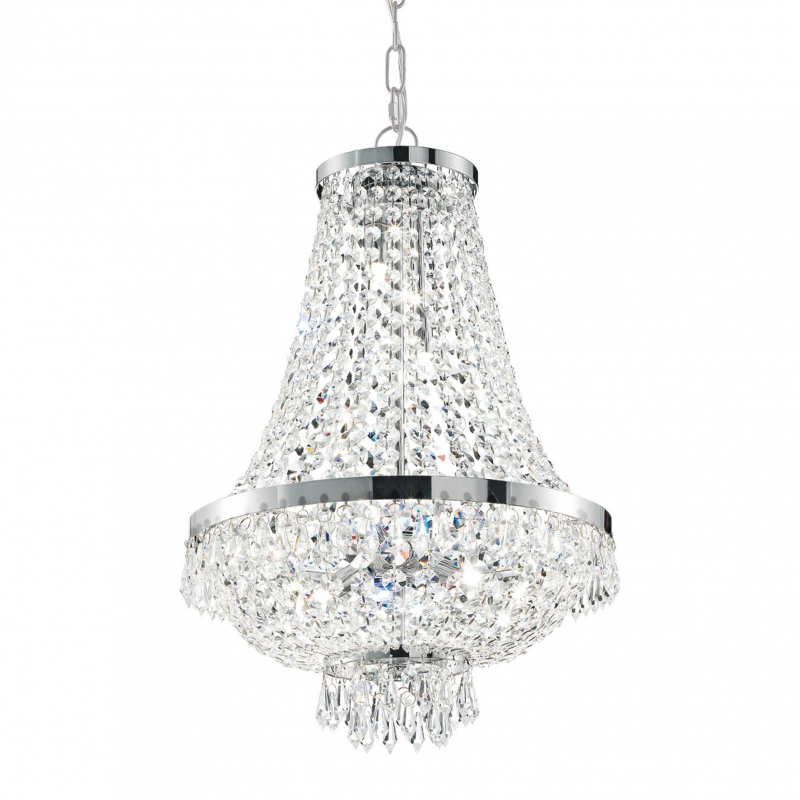Lampada A Sospensione Caesar Sp12 Cromo Ideal-Lux