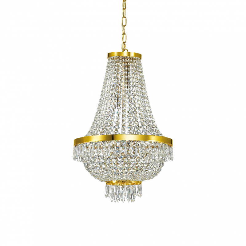 Lampada A Sospensione Caesar Sp9 Oro Ideal-Lux