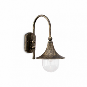 Lampada Da Parete Cima Ap1 Nero Ideal-Lux