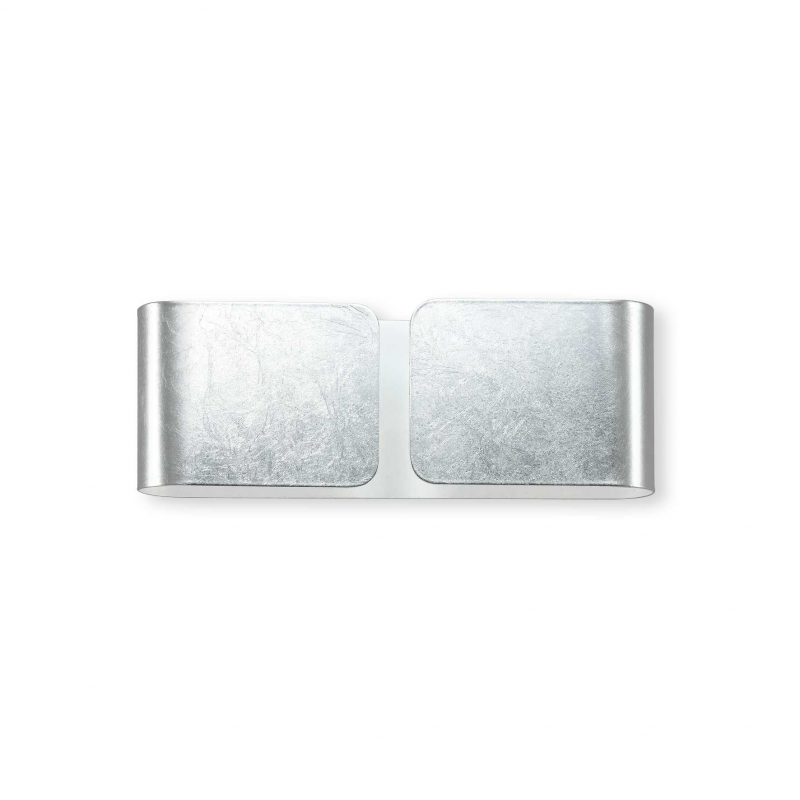 Lampada Da Parete Clip Ap2 Mini Argento Ideal-Lux