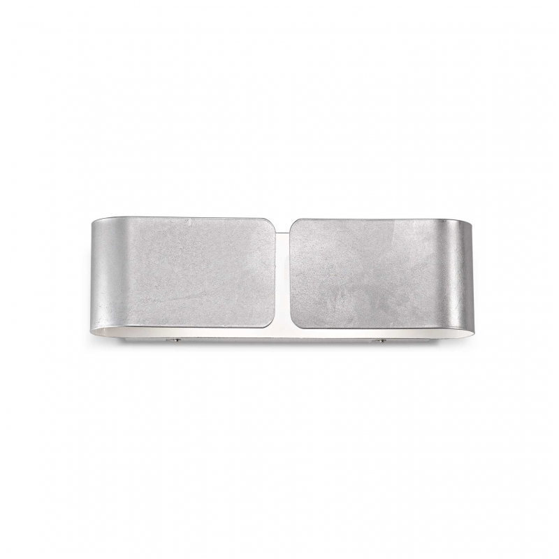 Lampada Da Parete Clip Ap2 Small Argento Ideal-Lux