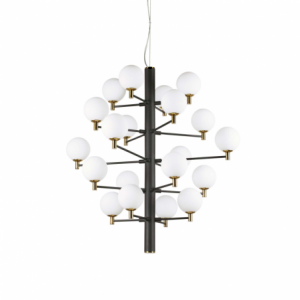 Lampada A Sospensione Copernico Sp20 Nero Ideal-Lux
