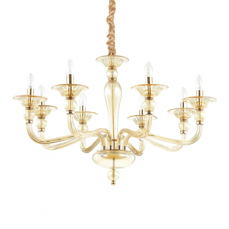 Lampada A Sospensione Danieli Sp8 Ambra Ideal-Lux