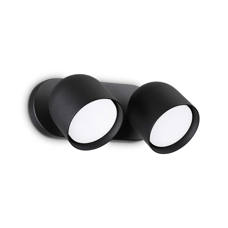 Lampada Da Parete Dodo Ap2 Nero Ideal-Lux