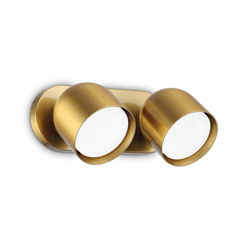 Lampada Da Parete Dodo Ap2 Ottone Ideal-Lux