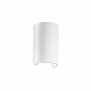 Lampada Da Parete Flash Gesso Ap1 Round Ideal-Lux