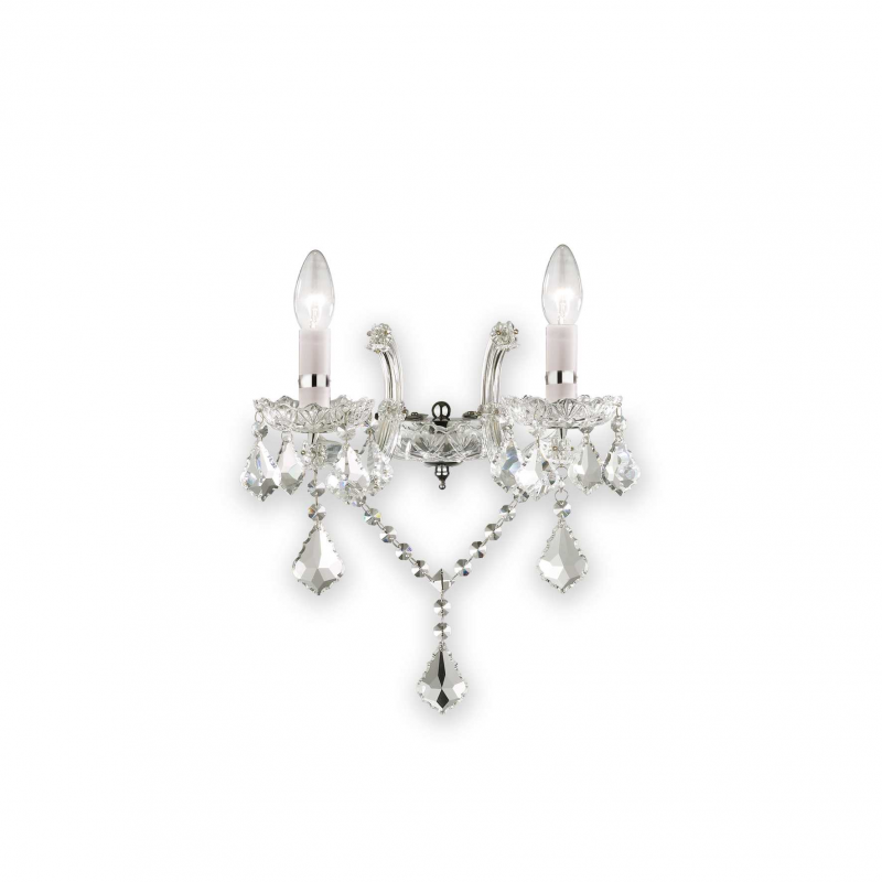 Lampada Da Parete Florian Ap2 Cromo Ideal-Lux