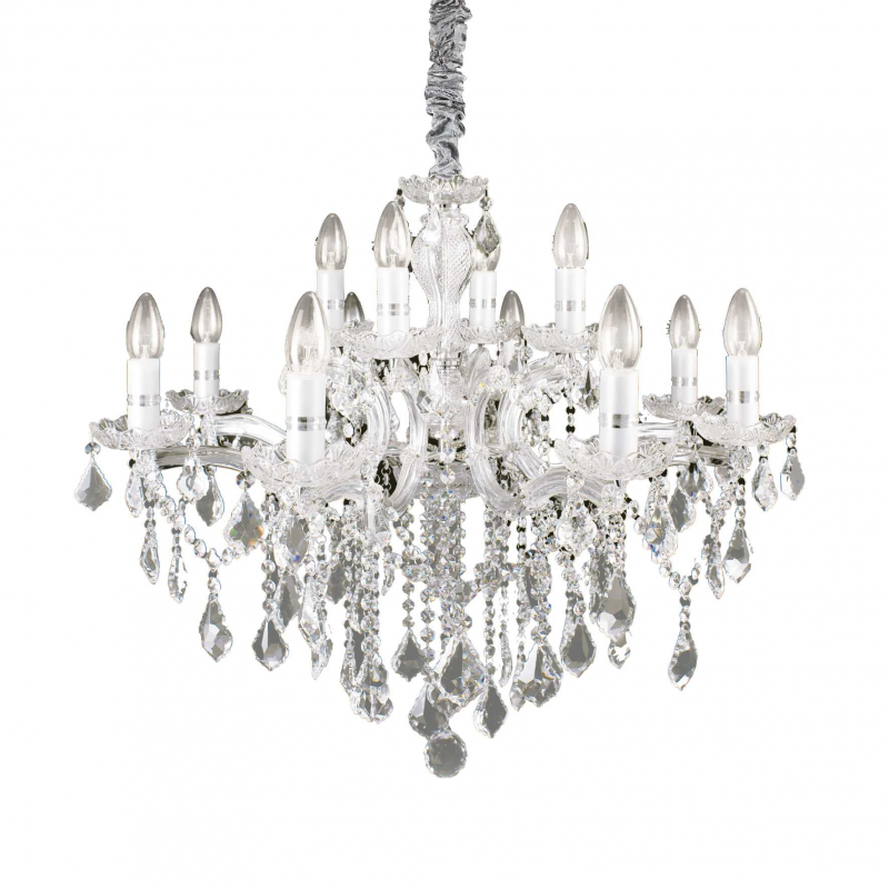 Lampada A Sospensione Florian Sp12 Cromo Ideal-Lux