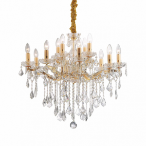 Lampada A Sospensione Florian Sp12 Oro Ideal-Lux