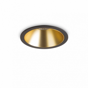 Lampada Da Incasso Game Trim Round 11W 3000K Bk Gd Ideal-Lux