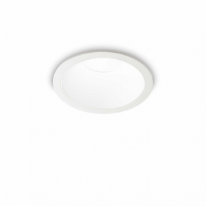 Lampada Da Incasso Game Trim Round 11W 3000K Wh Wh Ip65 Ideal-Lux