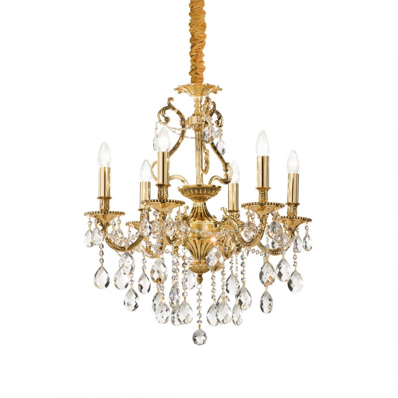Lampada A Sospensione Gioconda Sp6 Oro Ideal-Lux
