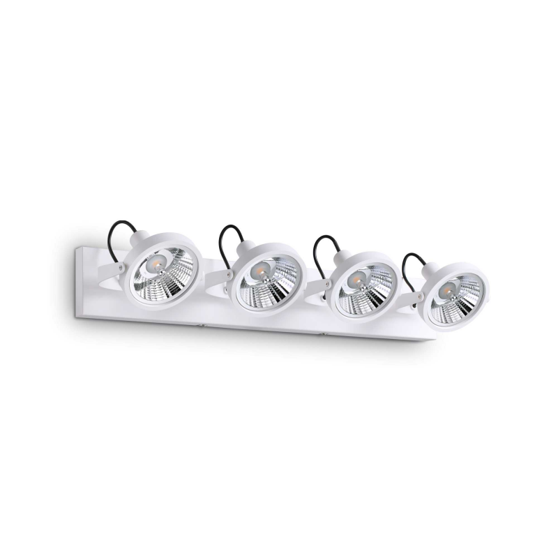 Lampada Da Soffitto Glim Pl4 Bianco Ideal-Lux