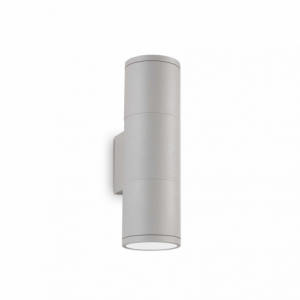 Lampada Da Parete Gun Ap2 Small Grigio Ideal-Lux