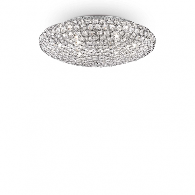 Lampada Da Soffitto King Pl9 Cromo Ideal-Lux