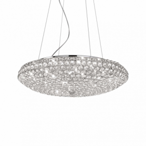 Lampada A Sospensione King Sp12 Cromo Ideal-Lux
