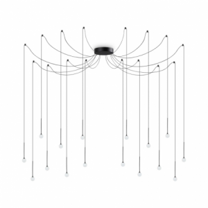 Lampada A Sospensione Lucciola Sp16 Nero Ideal-Lux