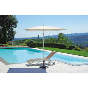 Zoom Set Di 5 Ombrelloni Scirocco Paragon Olefin 2X2 Fusto Alluminio Made In Italy Moia
