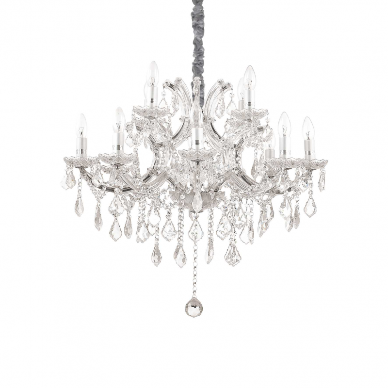 Lampada A Sospensione Napoleon Sp12 Cromo Ideal-Lux