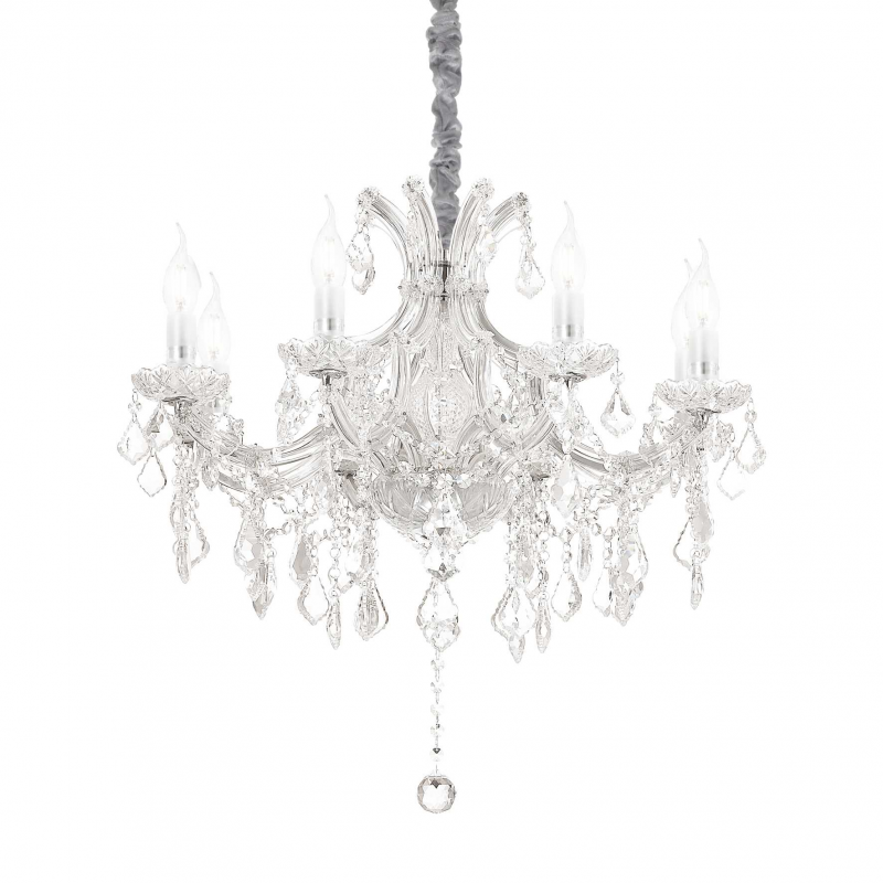 Lampada A Sospensione Napoleon Sp8 Cromo Ideal-Lux