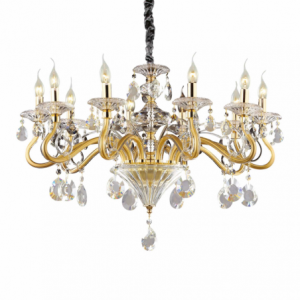 Lampada A Sospensione Negresco Sp10 Oro Ideal-Lux