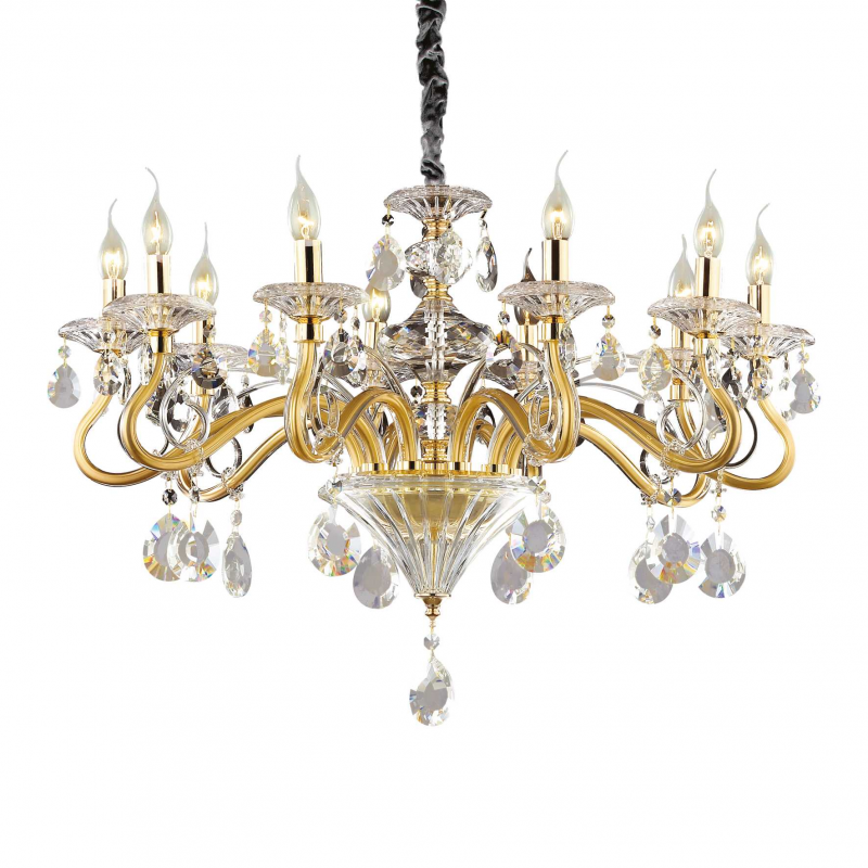Lampada A Sospensione Negresco Sp10 Oro Ideal-Lux
