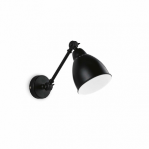 Lampada Da Parete Newton Ap1 Nero Ideal-Lux