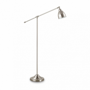Lampada Da Terra Newton Pt1 Nickel Ideal-Lux