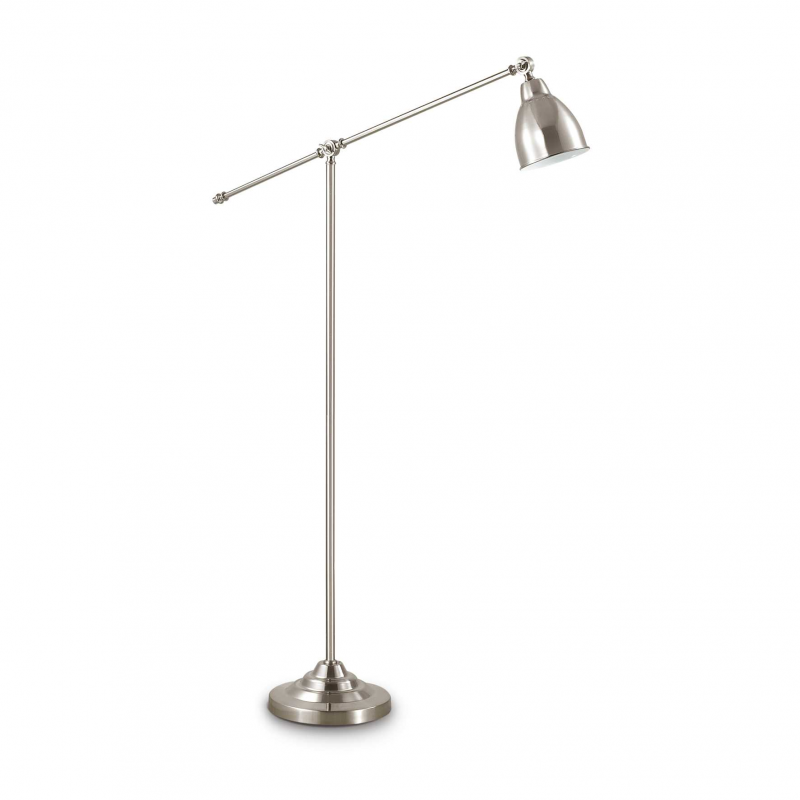 Lampada Da Terra Newton Pt1 Nickel Ideal-Lux