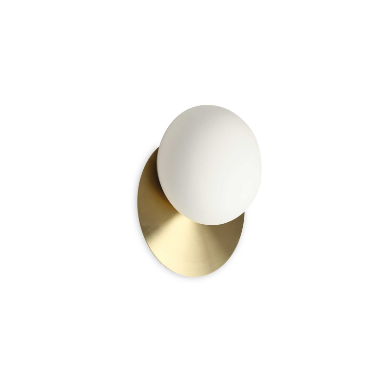 Lampada Da Parete Ninfea Ap1 Ottone Ideal-Lux