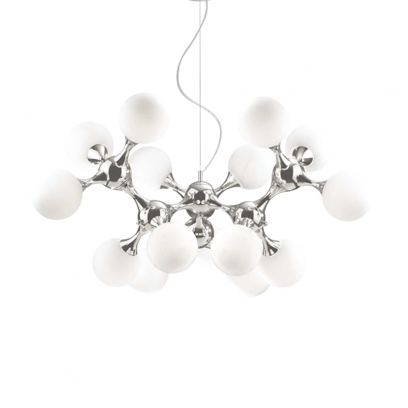 Lampada A Sospensione Nodi Sp15 Bianco Ideal-Lux