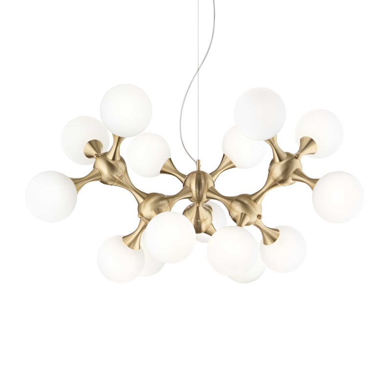 Lampada A Sospensione Nodi Sp15 Ottone Ideal-Lux