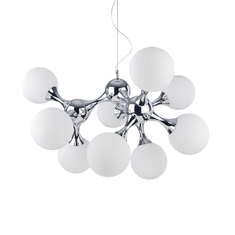 Lampada A Sospensione Nodi Sp9 Bianco Ideal-Lux