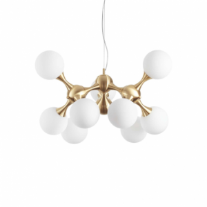 Lampada A Sospensione Nodi Sp9 Ottone Ideal-Lux
