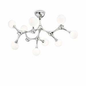 Lampada Da Soffitto Nodino Pl9 Cromo Ideal-Lux