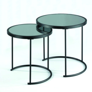 Set 2 Tavolini Gabriel 54 X 51,5 H.10,5 Cm