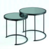 Set 2 Tavolini Gabriel 54 X 51,5 H.10,5 Cm