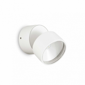 Lampada Da Parete Omega Ap Round Bianco 3000K Ideal-Lux