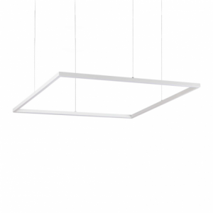 Lampada A Sospensione Oracle Slim Sp D090 Square 3000K On-Off Wh Ideal-Lux