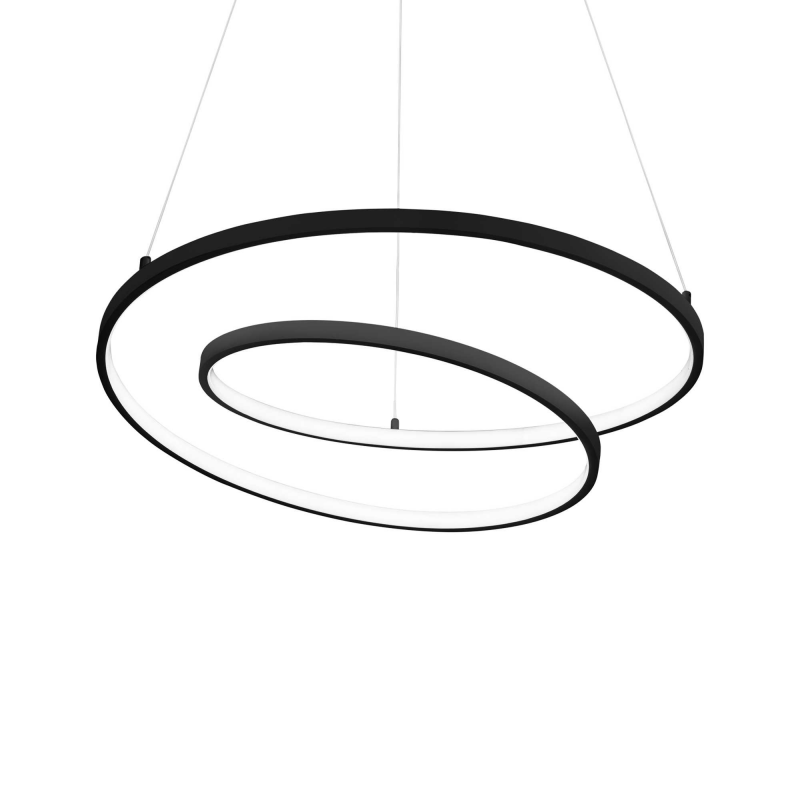 Lampada A Sospensione Oz Sp D80 On-Off Nero Ideal-Lux