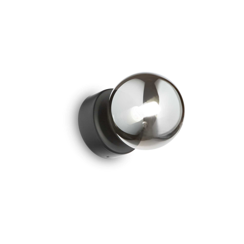 Lampada Da Parete Perlage Ap1 Fume' Ideal-Lux